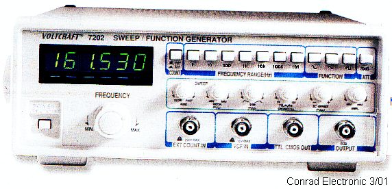 Frequenzgenerator mit Link zu Conrad Electronic