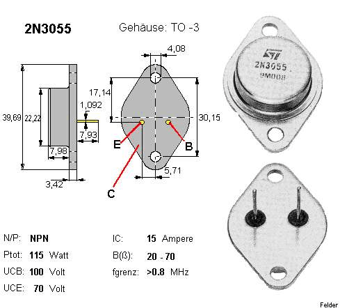 Transistor - Datenblatt