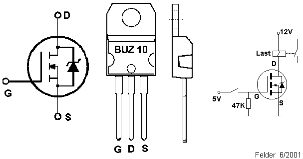 Feldeffekttransistor BUZ 10