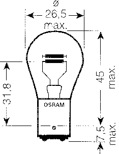 P21/5W-Kfz-Lampe